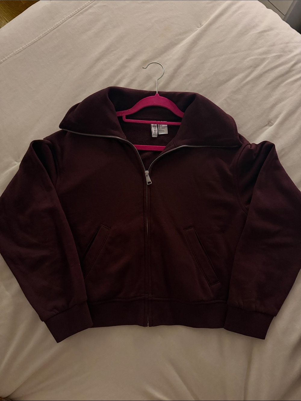 H&M Burgundy 2-piece sweatsuit